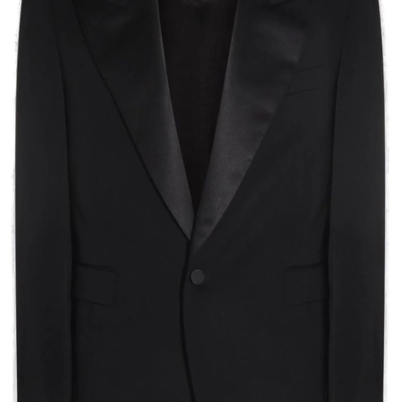 Saint Laurent Classic Black Tuxedo Jacket
